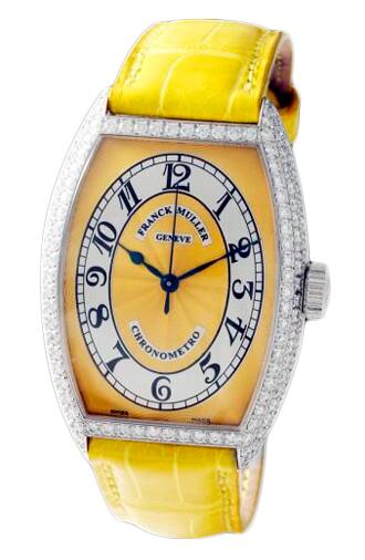 FRANCK MULLER Cintree Curvex Chronometro 5850 SC CHR MET D Yellow Replica Watch